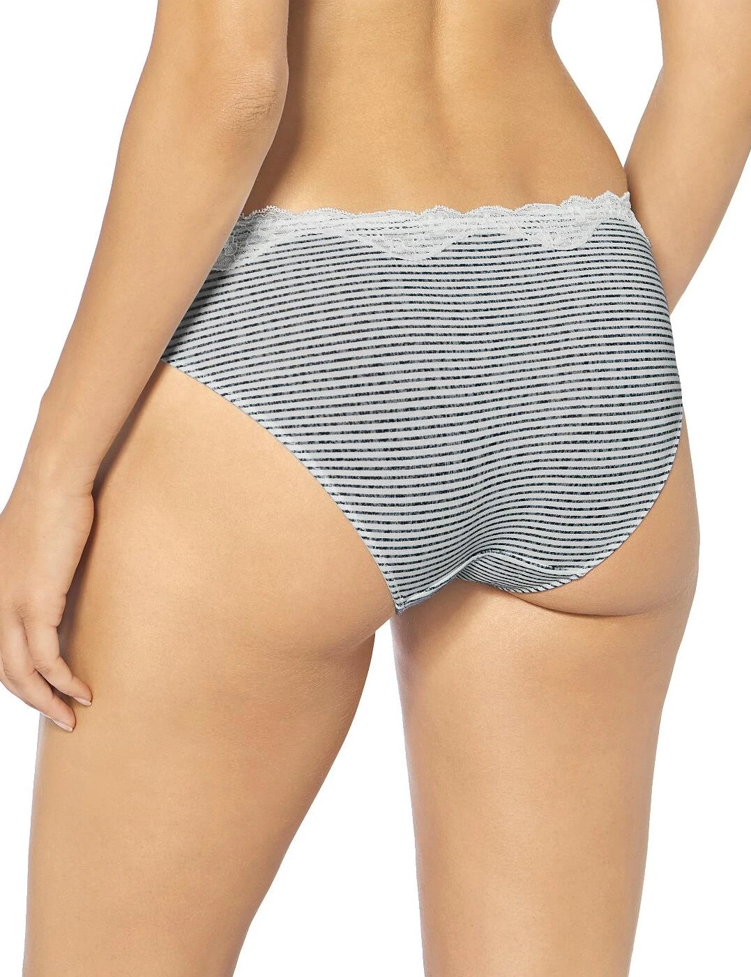 10194748 Triumph Touch Of Modal Stripes Tai Brief - 10194748 Silk White