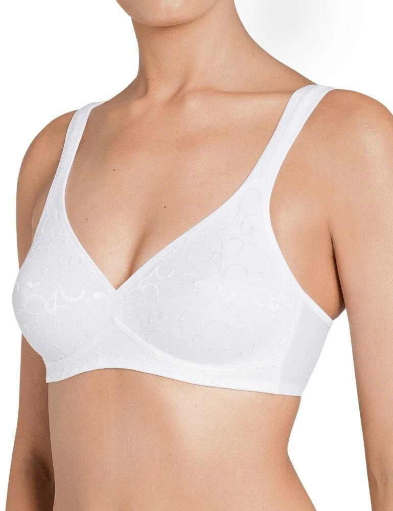 10100175 Triumph Elegant Cotton Wireless Bra - 10100175 White