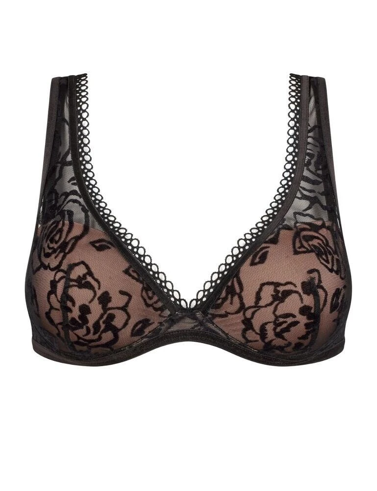 10205639 Triumph Velvet Rose Spotlight Underwired Bra - 10205639 Black - Image 2