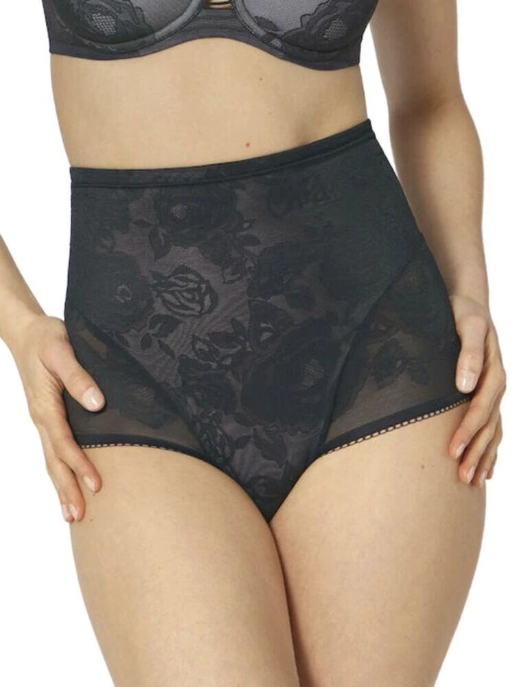 10206011 Triumph Wild Rose Sensation High Waist Control Pant - 10206011 Black