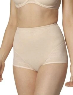 10206011 Triumph Wild Rose Sensation High Waist Control Pant - 10206011 Nude Beige