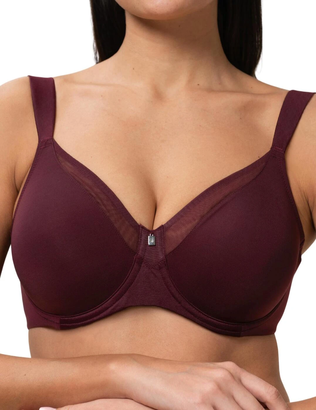 10186010 Triumph True Shape Sensation Minimiser Bra - 10186010 Claret - Image 3