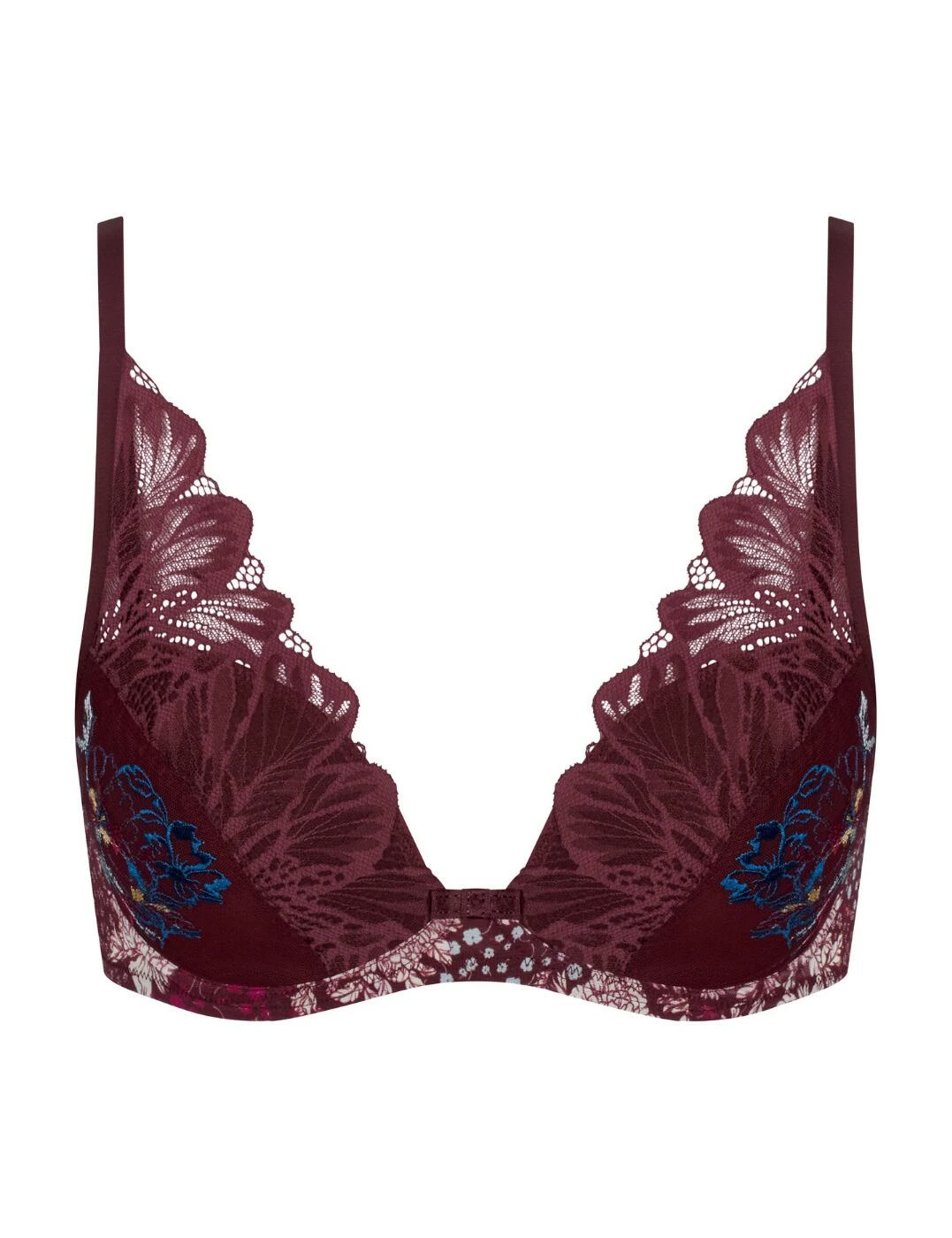 10213083 Triumph Lavish Spotlight Underwired Bra - 10213083 Claret - Image 2