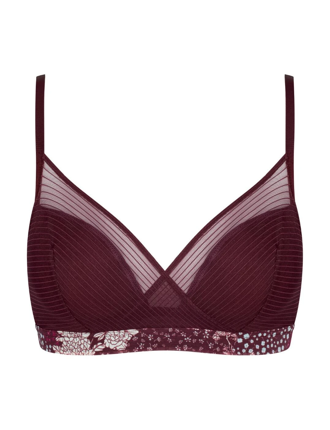 10213135 Triumph Lavish Spotlight Padded Bralette Bra - 10213135 Claret - Image 2