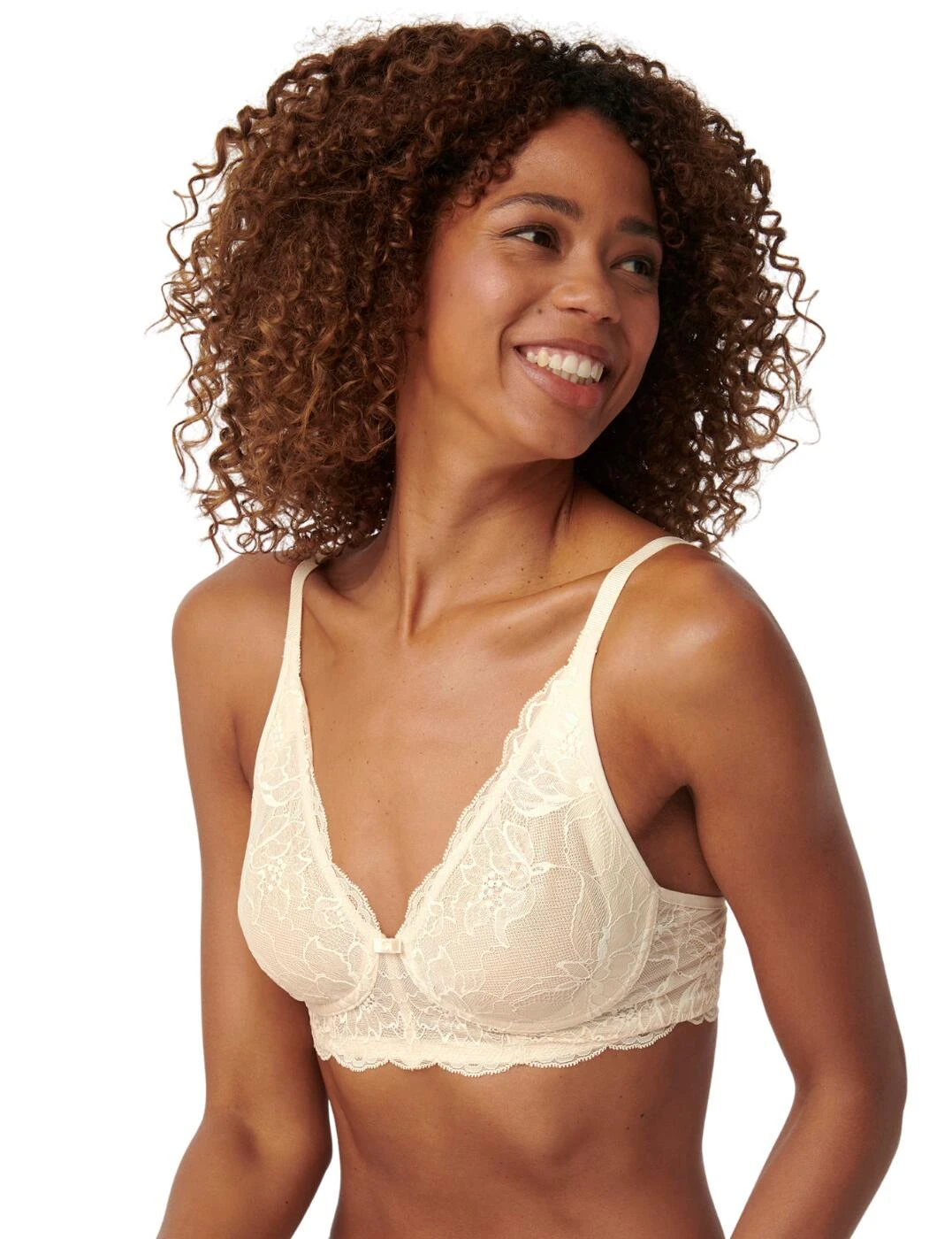 10210687 Triumph Amourette Charm Non-Wired Bralette Bra - 10210687 Creamy Dream - Image 2