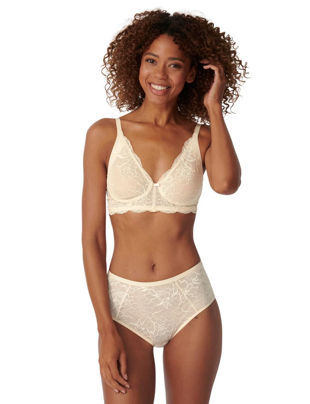 10210687 Triumph Amourette Charm Non-Wired Bralette Bra - 10210687 Creamy Dream - Image 6