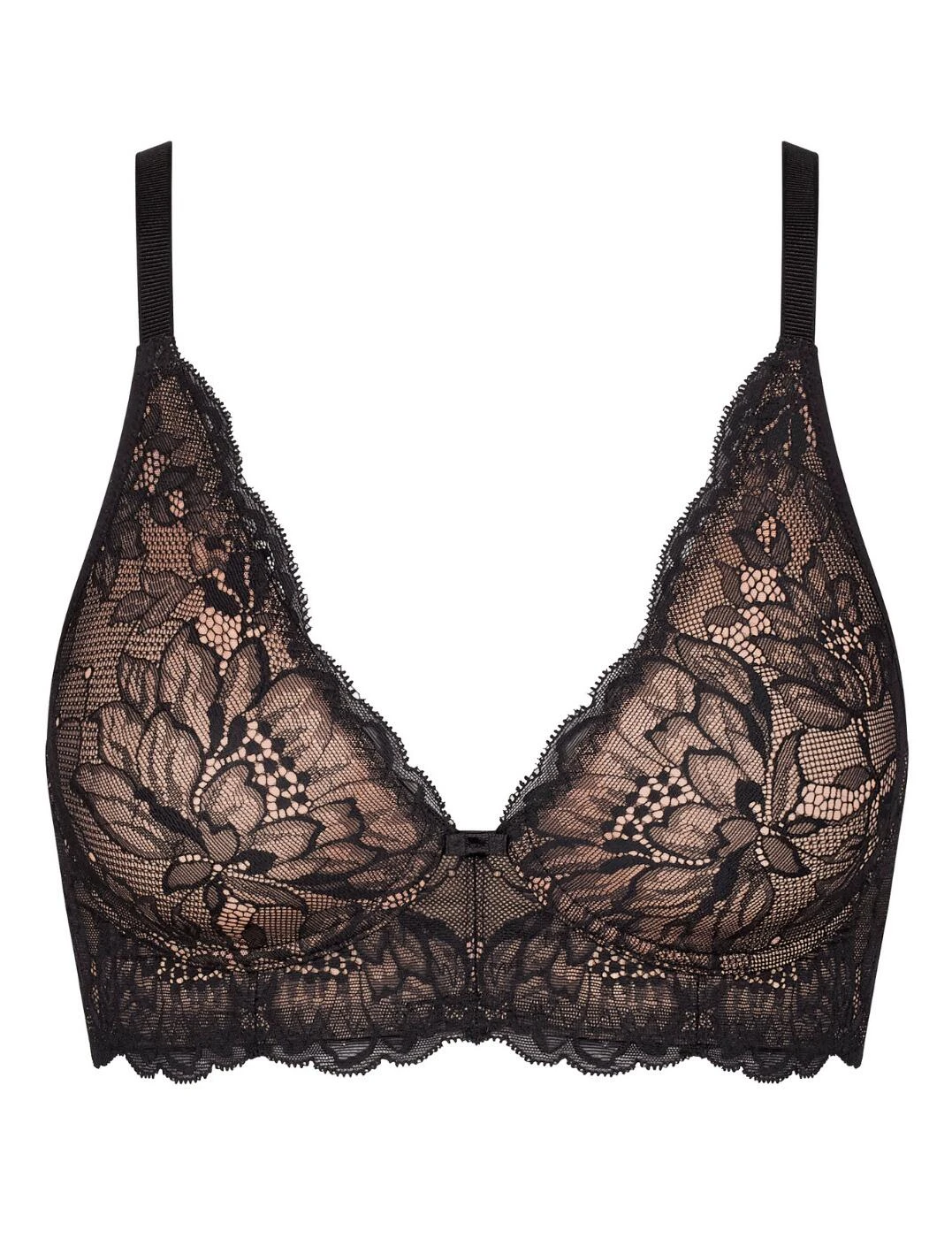 10210687 Triumph Amourette Charm Non-Wired Bralette Bra - 10210687 Black - Image 2