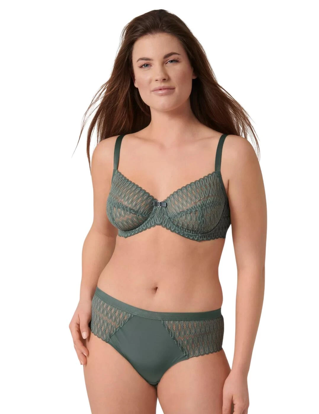 10208015 Triumph Aura Spotlight Full Cup Bra - 10208015 Smokey Green - Image 2