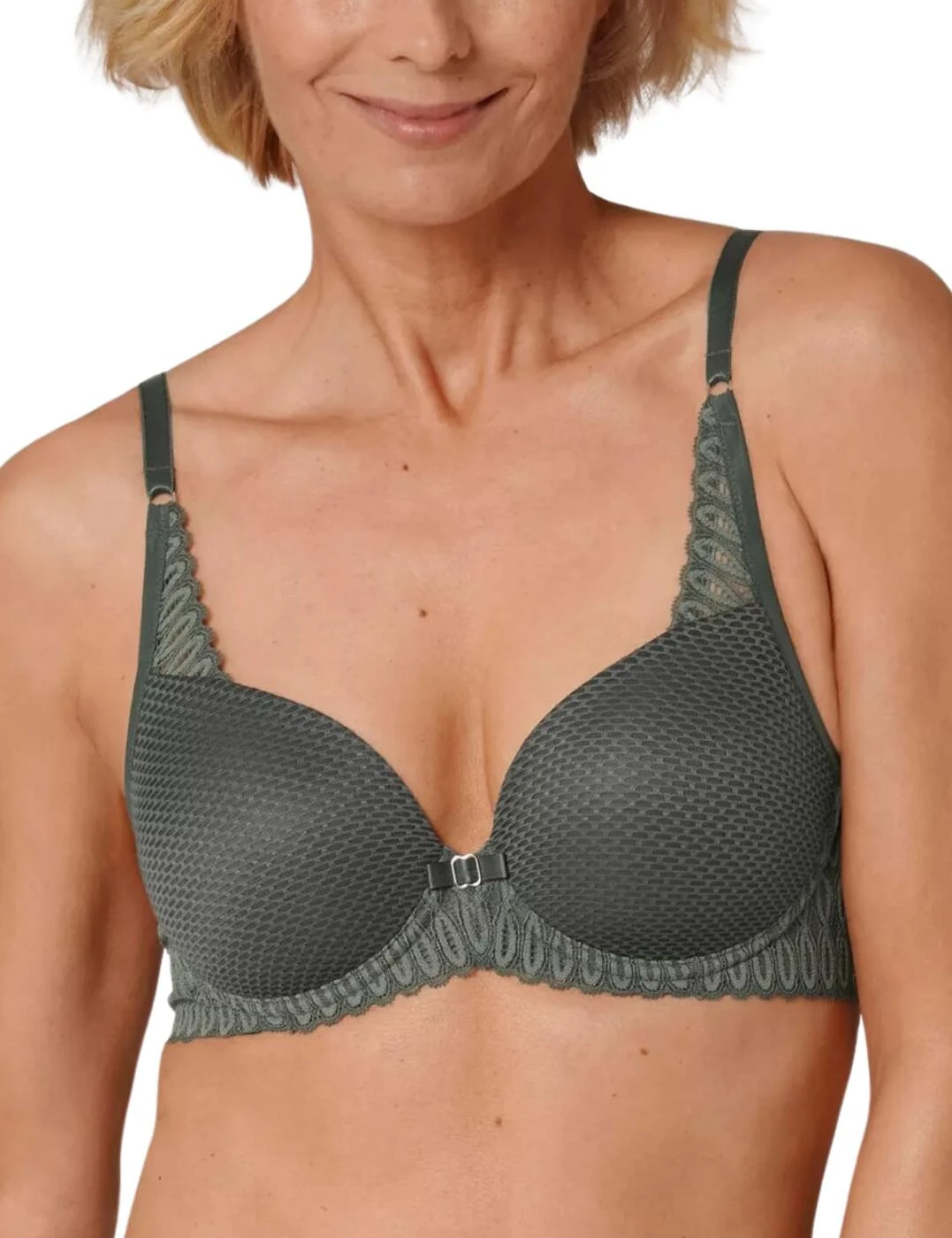 10207996 Triumph Aura Spotlight Moulded Bra - 10207996 Smokey Green - Image 4
