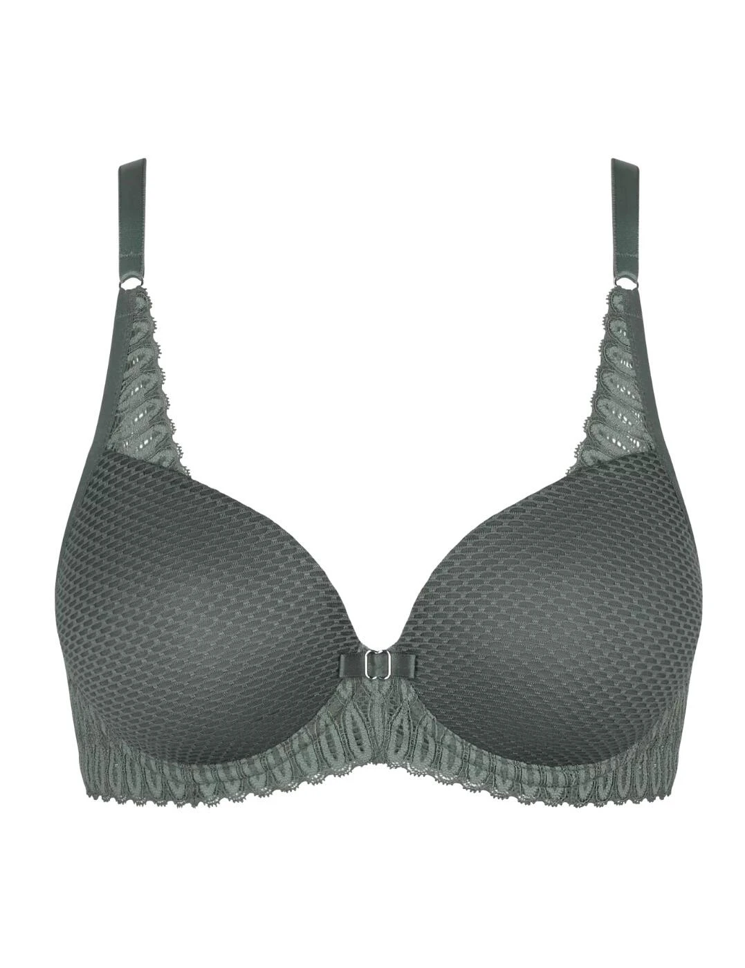 10207996 Triumph Aura Spotlight Moulded Bra - 10207996 Smokey Green - Image 2