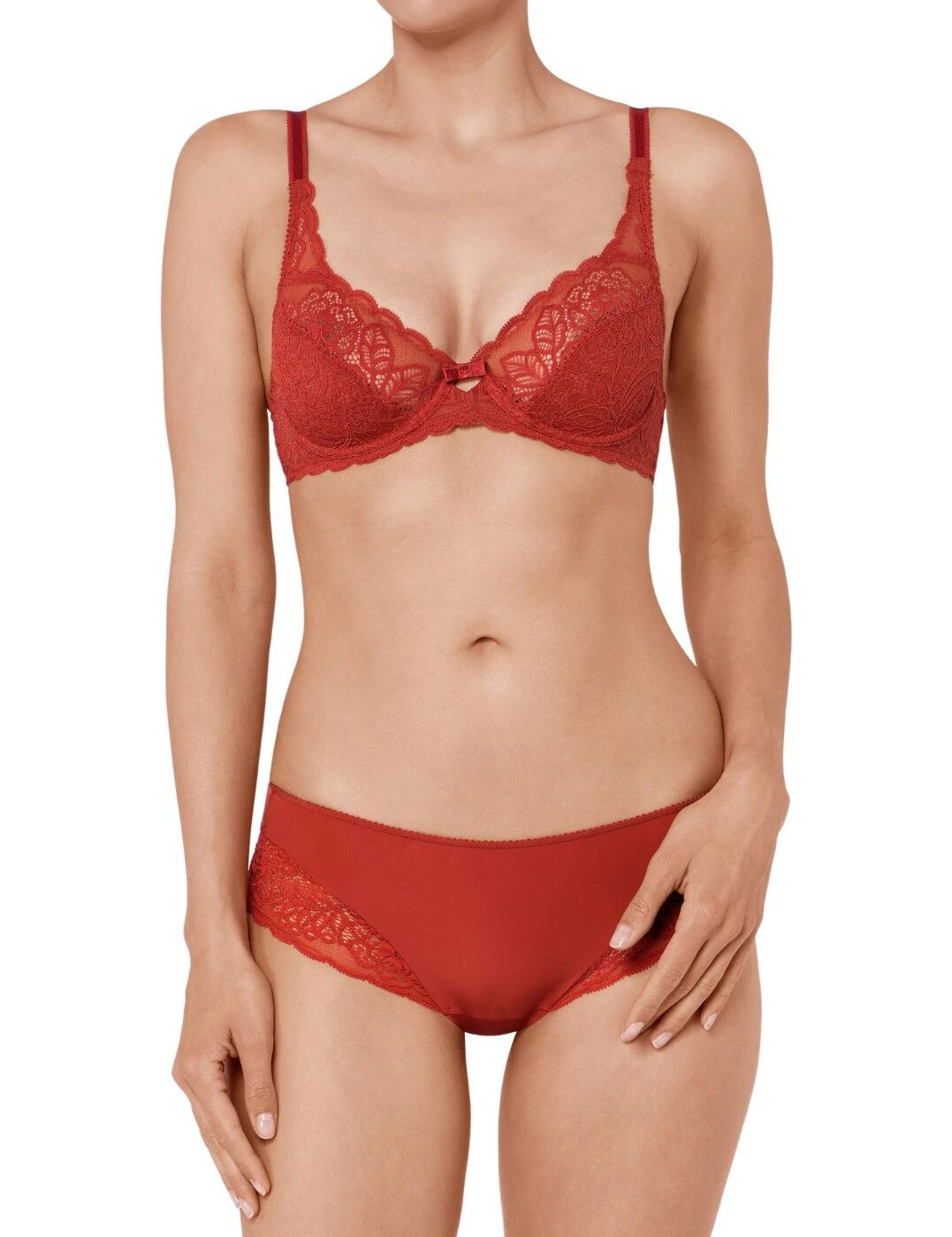 10181552 Triumph Amourette Spotlight Hipster Brief - 10181552 Chilli - Image 3